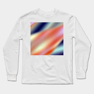 red blue white abstract texture background pattern Long Sleeve T-Shirt